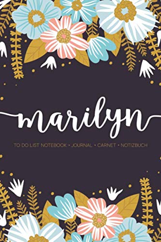 Marilyn: To Do List Notebook | Journal | Carnet | Notizbuch: A Daily Agenda, Planner & Personal Organizer for Tracking Projects, Tasks, and Goals ACH187tdl