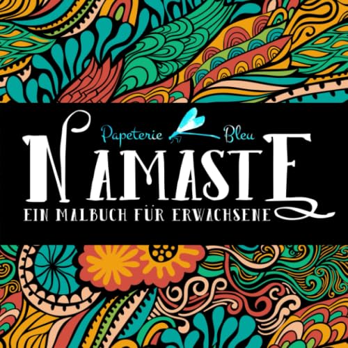 Namaste: Ein Malbuch für Erwachsene von Gray & Gold Publishing