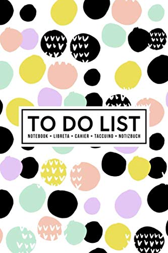 To Do List Notebook | Libreta | Cahier | Taccuino | Notizbuch: 100 Pages of To Do Lists with Space for Notes for Planning & Organizing Your Days: Trendy Polka Dots in Purple & Mint 468-6