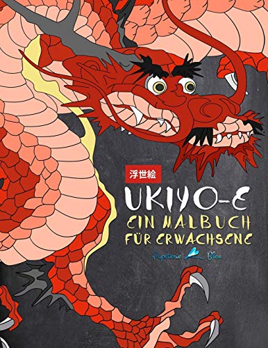Ukiyo-e: Ein Malbuch für Erwachsene von Gray & Gold Publishing