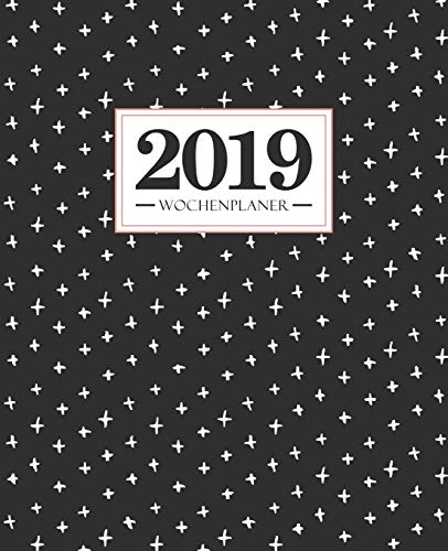 Wochenplaner 2019: 19 x 23 cm: Schwarz & Weiß Abstraktion 6354