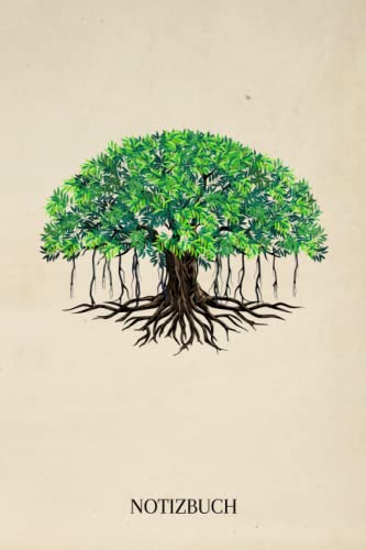 Notizbuch: Notizbuch Baum, A5 (6'x9'), 120 gepunktete Seiten