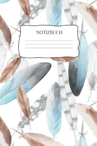 Notizbuch: Notizbuch Federn, A5 (6'x9'), 120 gepunktete Seiten von Independently published