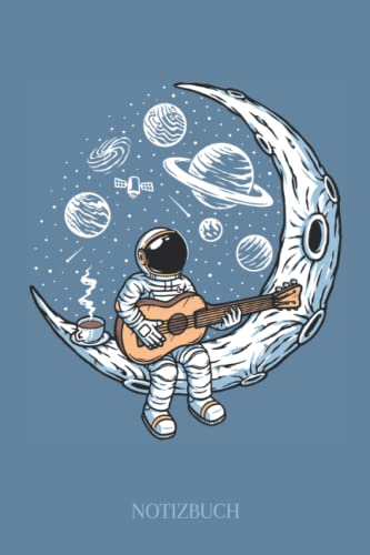 Notizbuch: Notizbuch Gitarre, A5 (6'x9'), 120 linierte Seiten