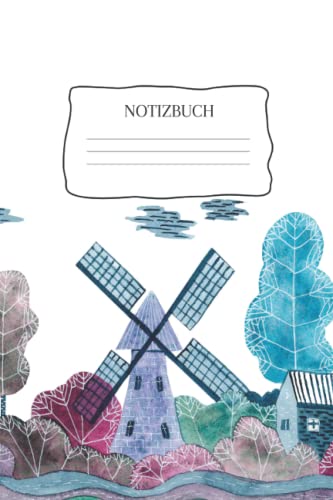Notizbuch: Notizbuch Landschaft, A5 (6'x9'), 120 gepunktete Seiten von Independently published