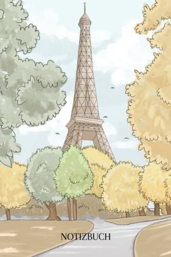 Notizbuch: Notizbuch Paris, A5 (6'x9'), 120 linierte Seiten von Independently published