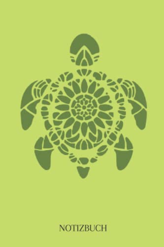 Notizbuch: Notizbuch Schildkröte, A5 (6'x9'), 120 gepunktete Seiten