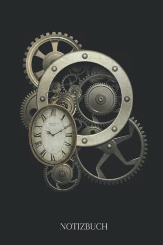Notizbuch: Notizbuch Uhr, A5 (6'x9'), 120 linierte Seiten von Independently published