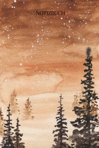 Notizbuch: Notizbuch Wald, A5 (6'x9'), 120 linierte Seiten