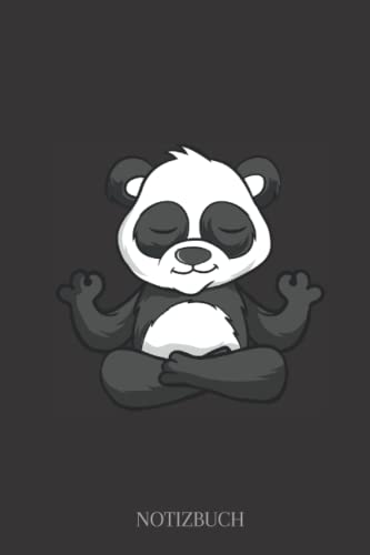 Notizbuch: Notizbuch Yoga Panda, A5 (6'x9'), 120 linierte Seiten von Independently published