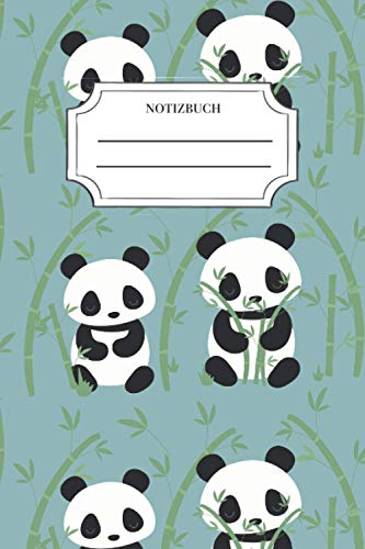 Panda Notizbuch: Notiz, 120 Seiten liniert für Panda Freunde Panda Notizbuch: Notiz, 120 Seiten liniert für Panda Freunde