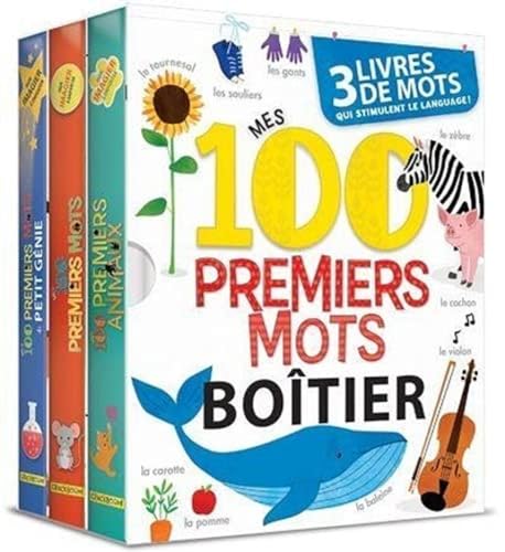 Boitier - Mes 100 premiers mots - 3 livres de mots: 3 livres de mots qui stimulent le langage von CRACKBOOM