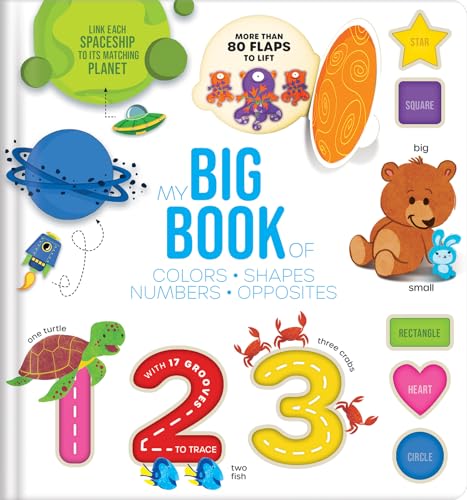 Touch, Trace, and Learn!: My Big Book of Colors, Shapes, Numbers, & Opposites von Crackboom! Books
