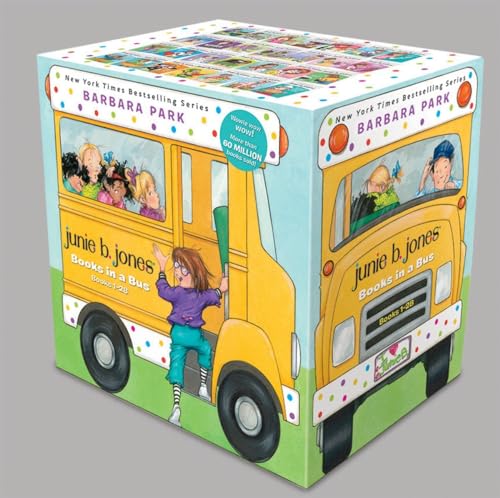 Junie B. Jones Books in a Bus 28-Book Boxed Set: The Complete Collection: Books 1-28
