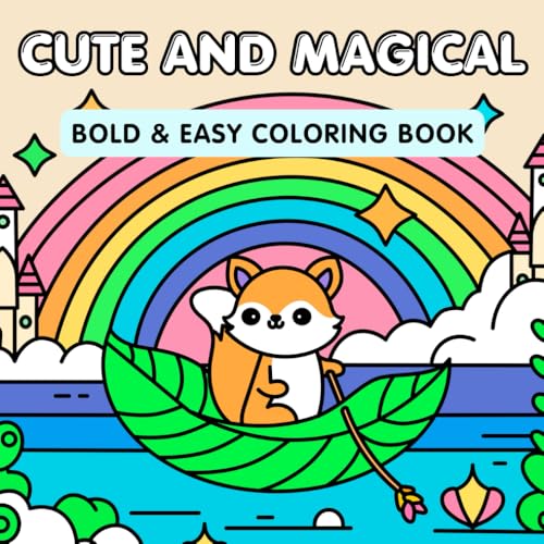 Bold and Easy Coloring Book for Adults: Cute and Magical Designs for Relaxation: Adorable Creatures, Enchanting Scenes, and Fantasy Adventures – A Fun ... (Hand Drawn Bold and Easy Coloring Books) Bold and Easy Coloring Book for Adults: Cute and Magical Designs for Relaxation: Adorable Creatures, Enchanting Scenes, and Fantasy Adventures – A Fun ... (Hand Drawn Bold and Easy Coloring Books) von Independently published