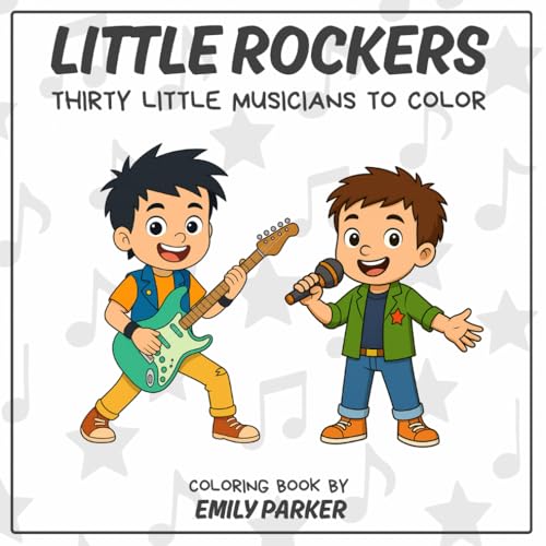 Little Rockers: Thirty little musicians to color von Independently published