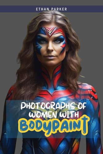 Photographs of women with body painting created with artificial intelligence