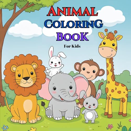 Fun Animal Coloring Book for Kids: Cute and Simple Animal Coloring Pages for Kids Ages 3-12 years. Perfect for Learning, Creativity & Fun! Fun Animal Coloring Book for Kids: Cute and Simple Animal Coloring Pages for Kids Ages 3-12 years. Perfect for Learning, Creativity & Fun! von Independently published