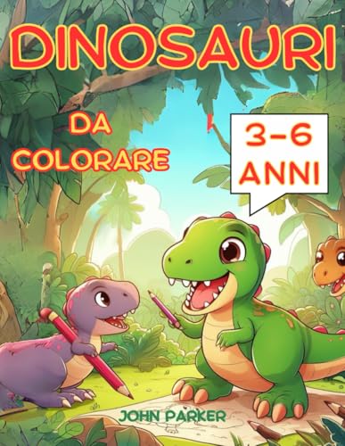 Dinosauri da Colorare: Colora 50 bellissimi disegni di graziosi cuccioli di dinosauro von Independently published
