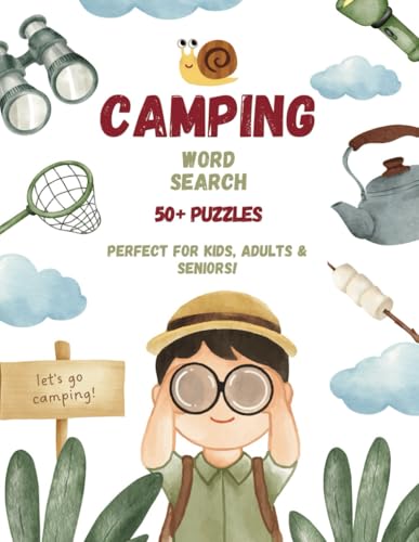 Camping Word Search Puzzle Book: 50+ Puzzles for Kids, Adults and Seniors | Perfect Gift for Vacations, Holidays and Leisure Times Camping Word Search Puzzle Book: 50+ Puzzles for Kids, Adults and Seniors | Perfect Gift for Vacations, Holidays and Leisure Times von Independently published