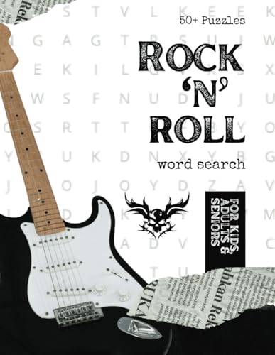 Rock n Roll Word Search: 50+ Puzzles for Kids, Adults and Seniors | Perfect Gift for Vacations, Holidays and Leisure Times von Independently published