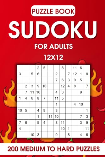 Sudoku Puzzle Book for Adults 12x12 - 200 Medium to Hard Puzzles Sudoku Puzzle Book for Adults 12x12 - 200 Medium to Hard Puzzles von Independently published