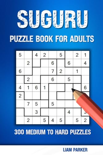 Suguru Puzzle Book for Adults: 300 Medium to Hard Puzzles von Independently published