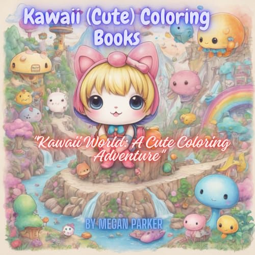 "Kawaii World: A Cute Coloring Adventure": Step into a World of Sweet Smiles, Whimsical Wonders, and Irresistible Charm! (Coloring Books, Band 21) von Independently published