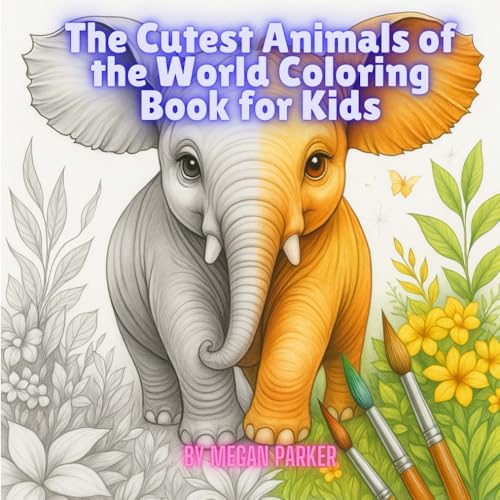 The Cutest Animals of the World Coloring Book for Kids: Color and Learn about the Cutest Animals in the World! (Coloring Books, Band 22) von Independently published