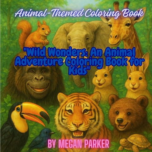 "Wild Wonders: An Animal Adventure Coloring Book for Kids": Animal-Themed Coloring Book (Coloring Books, Band 15) von Independently published