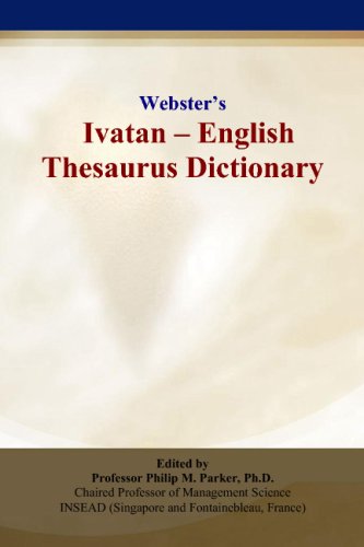 Webster’s Ivatan - English Thesaurus Dictionary
