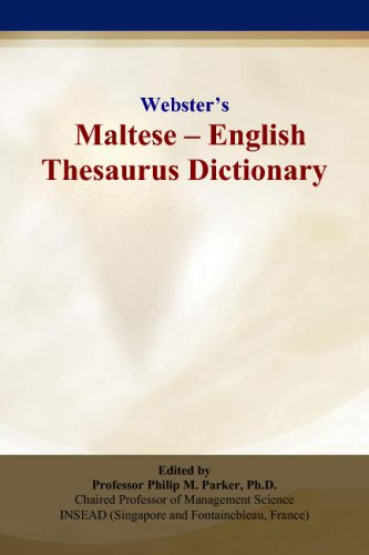 Webster’s Maltese - English Thesaurus Dictionary