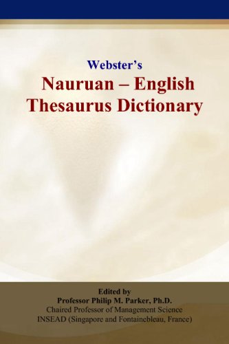 Webster’s Nauruan - English Thesaurus Dictionary von ICON Group International, Inc