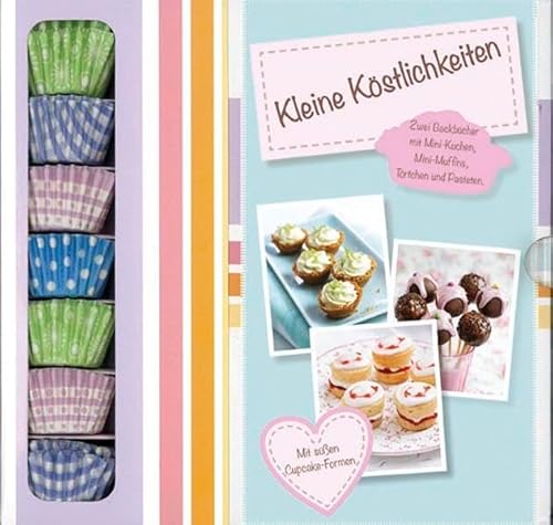 Kleine Köstlichkeiten: 2 Bücher im Schuber mit Papierförmchen: Zwei Backbücher mit Mini-Kuchen, Mini Muffins, Törtchen und Pasteten
