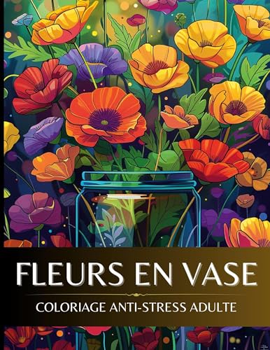 Fleurs en vase: Coloriage anti-stress adulte von BoD – Books on Demand – Frankreich