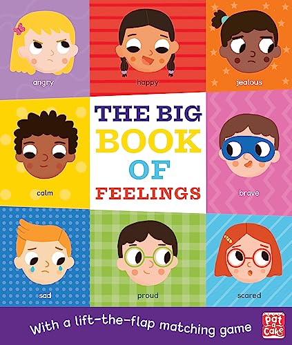 The Big Book of Feelings: A board book with a lift-the-flap matching game