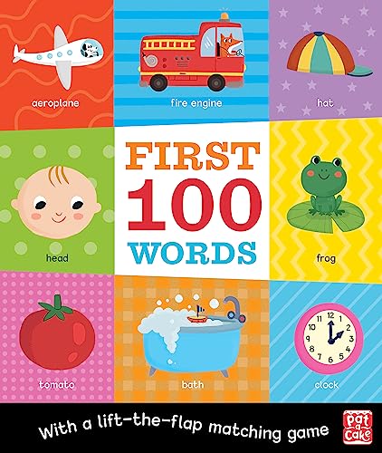 First 100 Words: A board book with a lift-the-flap matching game