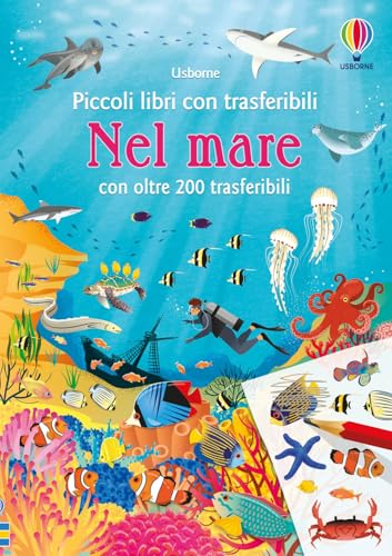 Nel mare. Ediz. a colori. Con adesivi (Piccoli libri con trasferibili) von Usborne