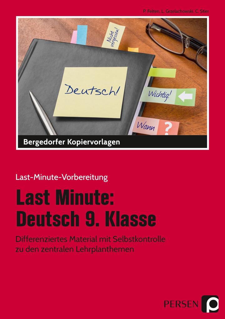 Last Minute: Deutsch 9. Klasse von Persen Verlag i.d. AAP