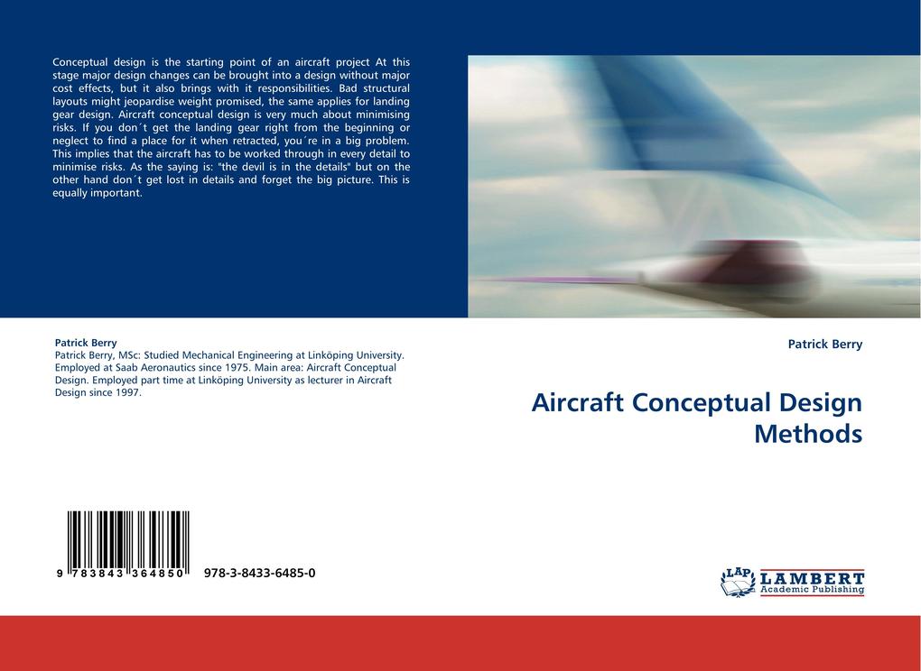 Aircraft Conceptual Design Methods von LAP LAMBERT Academic Publishing