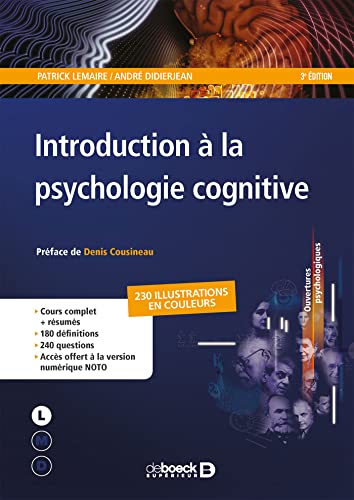 Introduction à la psychologie cognitive von De Boeck Supérieur
