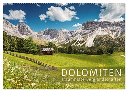 Dolomiten - Traumhafte Berglandschaften (Wandkalender 2024 DIN A2 quer), CALVENDO Monatskalender