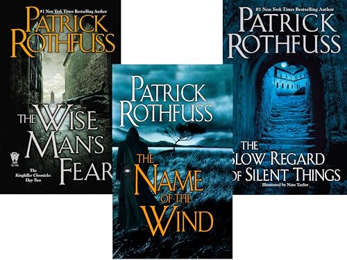 Kingkiller Chronicle Patrick Rothfuss Collection 3 Books Set (The Wise Man's Fear,The Name of the Wind, The Slow Regard of Silent Things, )