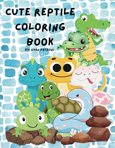 Cute Reptile Coloring Book: Simple and Easy | Cute Animals | Ages 3-12 von Independently published