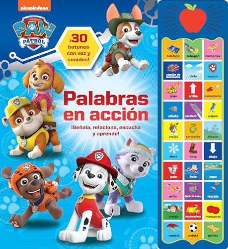 PALABRAS EN ACCION PATRULLA CANINA 30 BOTONES CON VOZ Y SONIDOS: 30 BOTONES CON VOZ Y SONIDO von PI Kids