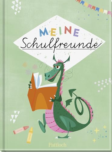 Meine Schulfreunde (Drachen): Freundebuch für die Grundschule | Das perfekte Geschenk für den Schulanfang (Freundebücher)