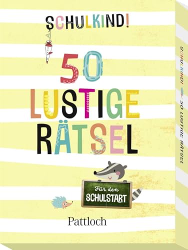 Schulkind! 50 lustige Rätsel für den Schulstart: Rätsel in Kartenformat für Grundschüler ab 6 Jahren (Mädchen und Jungen) (Kleine Geschenke zur Einschulung & für die Schultüte) Schulkind! 50 lustige Rätsel für den Schulstart: Rätsel in Kartenformat für Grundschüler ab 6 Jahren (Mädchen und Jungen) (Kleine Geschenke zur Einschulung & für die Schultüte) von Pattloch Geschenkbuch