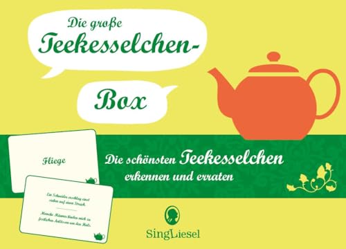 Die große Teekesselchen-Box. Der Spiele-Klassiker. Das lustige Quiz-Spiel. Auch für Senioren. Ideal als Gedächtnistraining, Aktivierung, Beschäftigung. Auch bei Demenz.