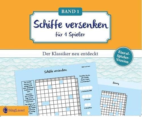Schiffe versenken. Jetzt ohne Gegner alleine spielen. Der Spiele-Klassiker als Einzel-Spieler-Version. Gedächtnistraining und Logik-Spiel für stundenlangen Rätsel-Spaß. Rätsel-Block im XXL-Format Schiffe versenken. Jetzt ohne Gegner alleine spielen. Der Spiele-Klassiker als Einzel-Spieler-Version. Gedächtnistraining und Logik-Spiel für stundenlangen Rätsel-Spaß. Rätsel-Block im XXL-Format