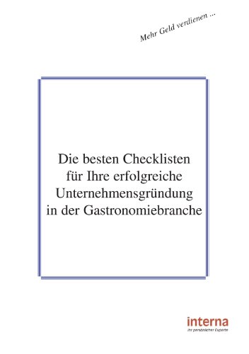 Die besten Checklisten für Ihre erfolgreiche Unternehmensgründung in der Gastronomiebranche